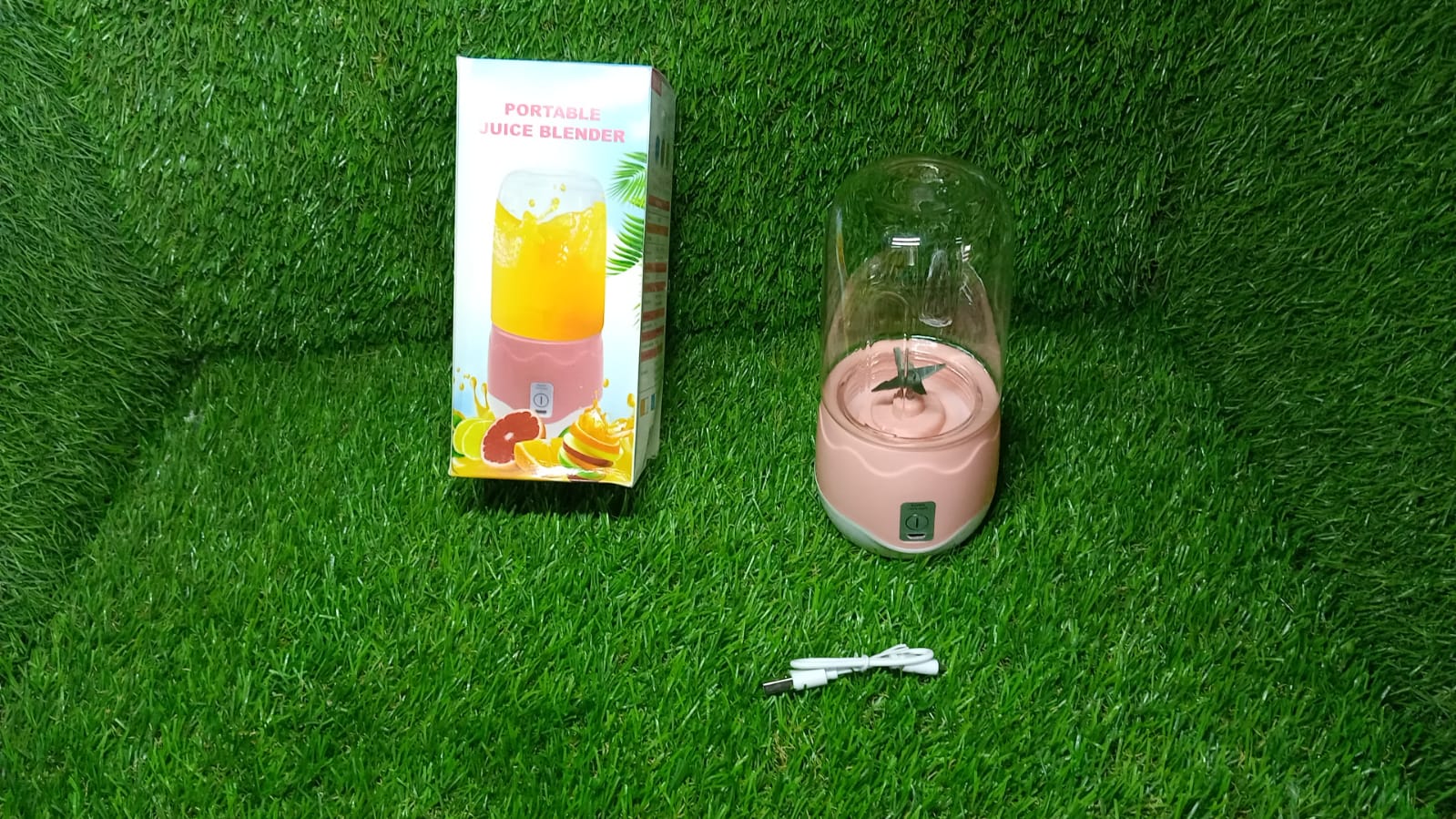 2260 Portable Blender, Personal Blender Juicer Cup, Mini Handheld Blender with 4 Blades, Mixer for Fruit Shakes and Smoothies, Portable Juicer (Multicolor) DeoDap 2260 Portable Blender, Personal Blender Juicer Cup, Mini Handheld Blender with 4 Blades, Mixer for Fruit Shakes and Smoothies, Portable Juicer (Multicolor) DeoDap